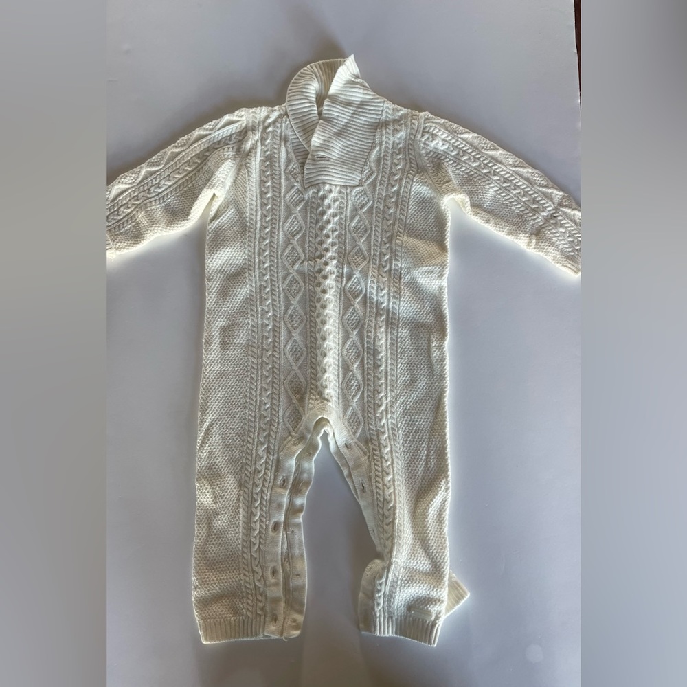 Cable Knit Baby Onesie